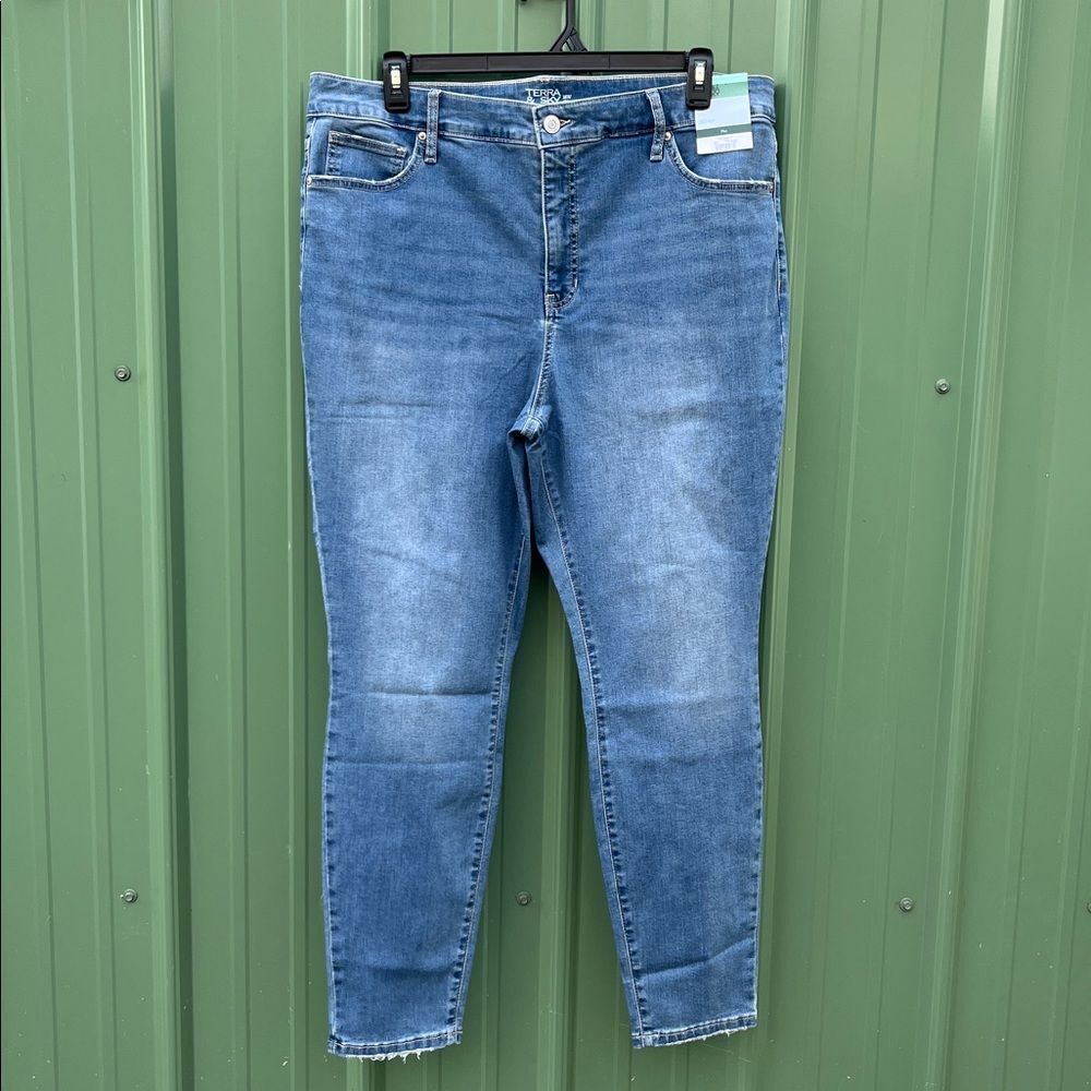 Women's Denim Skinny High Rise Jeans Pants Size 18W